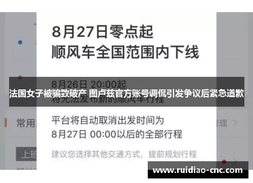 法国女子被骗致破产 图卢兹官方账号调侃引发争议后紧急道歉